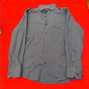 RW&CO. Men's Patterned Gray Dress Shirt